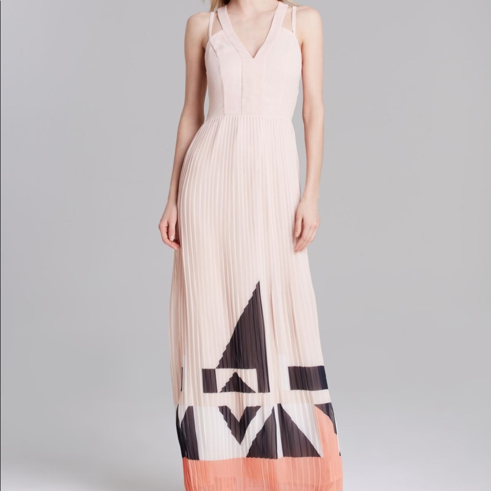 French Connection Marquee Parade Halter Maxi‎ Dress